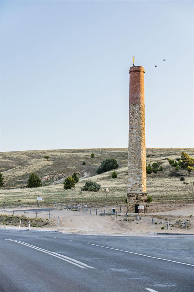 Burra township and the surrounding countryside