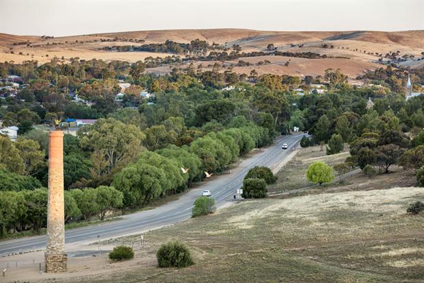 Burra township and the surrounding countryside